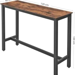 Parya Home - Smalle bartafel - Metale frame - Industrieel Sale