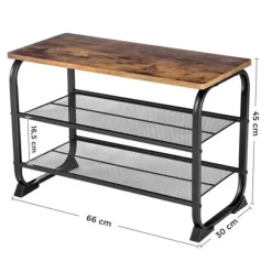 Parya Home - Vintage Schoenenrek - 6 Paar Schoenen