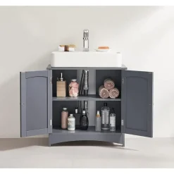 Parya Home - Wastafelonderkast - 2 Deuren - Hout - Grijs Discount