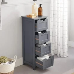 Parya Home Badkamerkast, badkamerkast, zijkast met 4 laden Hot