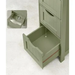 Parya Home Badkamerkast, badkamerkast, zijkast met 4 laden