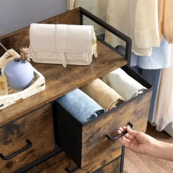 Merkloos Parya Home Industriėle Commode – Opbergkast met 7 mdf laden en metalen frame Best