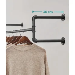 Parya Home Kapstok Garderoberekken - Set van 2 - Zwart Discount