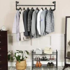 Parya Home Kapstok Garderoberekken - Set van 2 - Zwart Discount