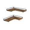 Parya Home L-vormige hoekplank, set van 2, wandplank Online