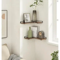 Parya Home L-vormige hoekplank, set van 2, wandplank Online