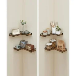 Parya Home L-vormige hoekplank, set van 2, wandplank Online