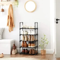 Parya Home metalen schoenrek met 5 niveaus - zwart Online