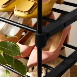 Parya Home metalen schoenrek met 5 niveaus - zwart Online