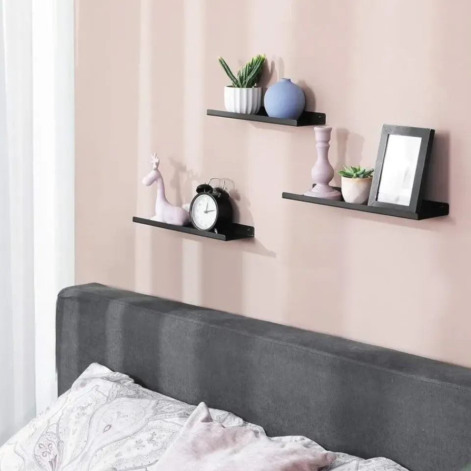 Parya Home Metalen wandplanken, set van 3, zwevende planken Online