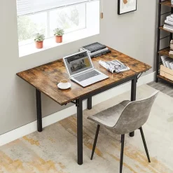 Parya Home Opvouwbare eettafel Vintage Bruin/Zwart Sale