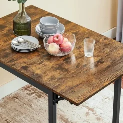Parya Home Opvouwbare eettafel Vintage Bruin/Zwart Sale