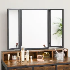 Parya Home Vintage Kaptafel met 3-delige met klapspiegel Outlet