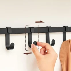 Parya Home Wandkapstok met Haken – Wandkapstok met 5 afneembare haken Best