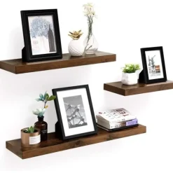 Parya Home Wandplank, zwevende plank, vintage bruin Discount