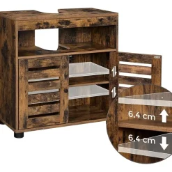 Parya Home Wastafelmeubel – Badkamerkast met verstelbare plank Sale