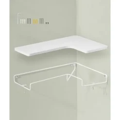 Parya Home zwevende planken, set van 2, L-vormige hoekplanken Hot