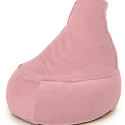 Parya Stoel Zitzak Ribstof - Zitzakfauteuil - Woonkamerzitzak - Poef