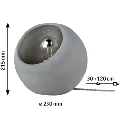 Paulmann Neordic Ingram tafel max. 1x20W E27 grijs Hot