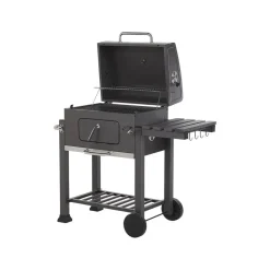 Beliani PAVLOF - Houtskoolgrill - Grijs - Staal Discount