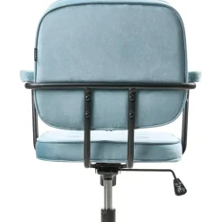 Leen Bakker PAWNEE - Bureaustoel - Lichtblauw - Fluweel Online