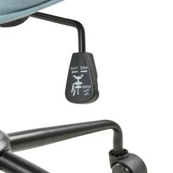 Leen Bakker PAWNEE - Bureaustoel - Lichtblauw - Fluweel Online