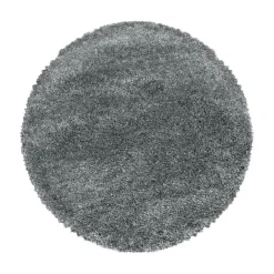 Muratap Pearl Soft Rond Hoogpolig Vloerkleed Lichtgrijs - 160 CM ROND Online