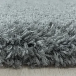 Muratap Pearl Soft Rond Hoogpolig Vloerkleed Lichtgrijs - 160 CM ROND Online