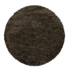 Muratap Pearl Soft Rond Hoogpolig Vloerkleed Bruin - 160 CM ROND Best