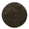 Muratap Pearl Soft Rond Hoogpolig Vloerkleed Bruin - 200 CM ROND