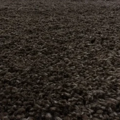 Muratap Pearl Soft Rond Hoogpolig Vloerkleed Bruin - 200 CM ROND