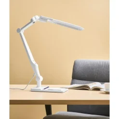 Leen Bakker PEGASI - Bureaulamp LED - Wit - Synthetisch materiaal Best