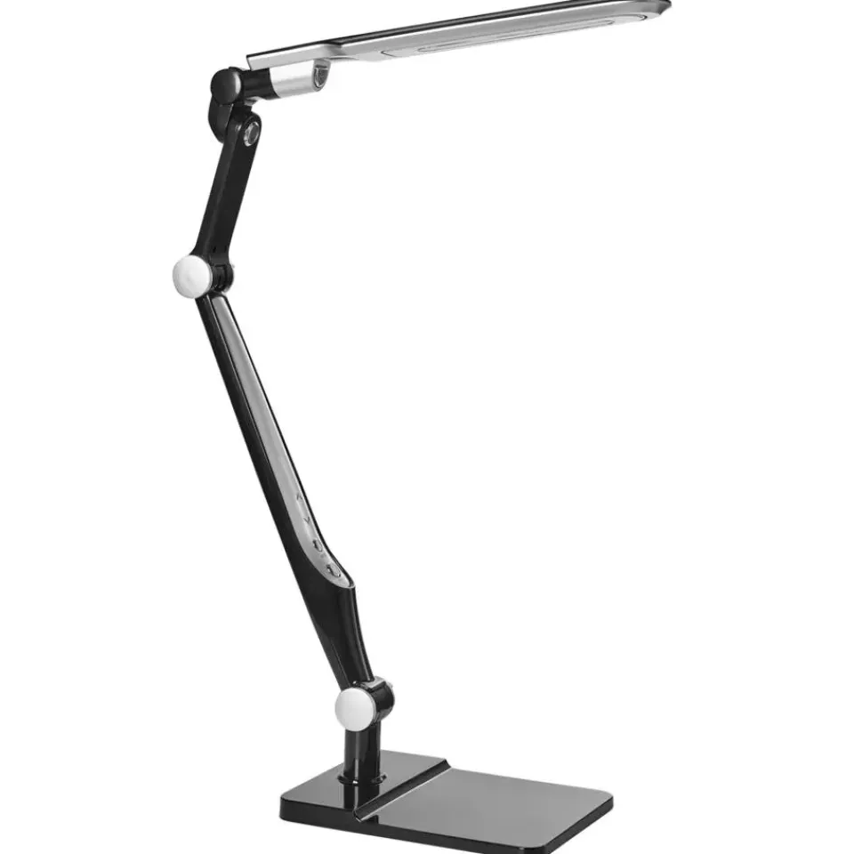 Leen Bakker PEGASI - Bureaulamp LED - Zwart - Synthetisch materiaal Sale