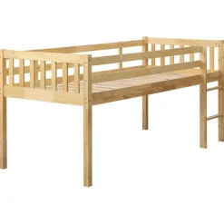 Beliani PEIPIN - Kinderbed - Lichtbruin - 90 x 200 cm - Hout Online