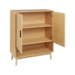 Beliani PEROTE - Dressoir - Lichte houtkleur - Rotan Best