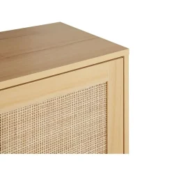Beliani PEROTE - Dressoir - Lichte houtkleur - Rotan Best