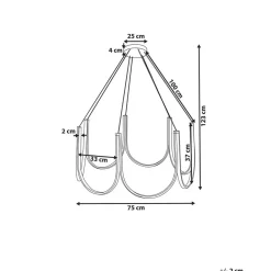 Beliani PERQUENO - Kroonluchter - Goud - Aluminium Clearance