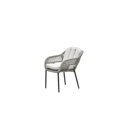 Garden Impressions Pescara dining fauteuil - carbon black - rope taupe - desert sand Hot