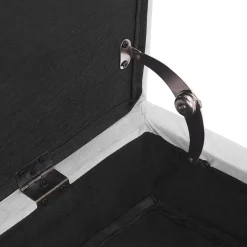 Beliani PESSAC - Chaise longue - Grijs - Rechterzijde - Fluweel Hot