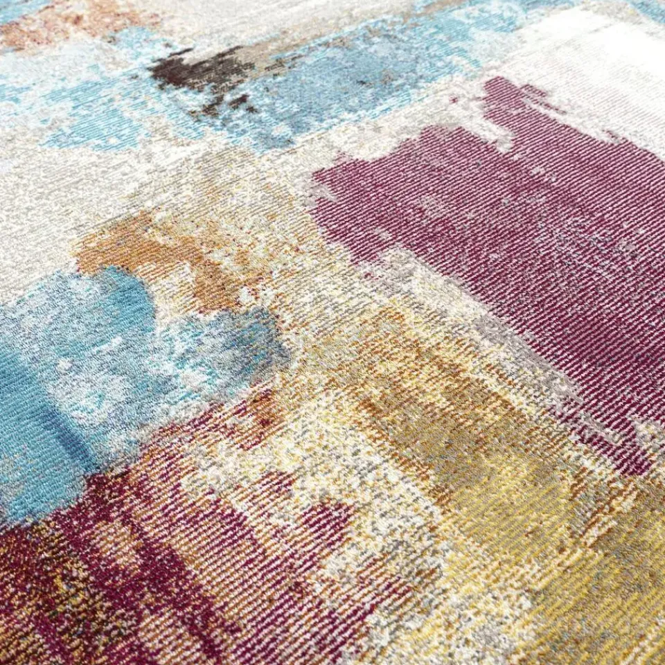 Muratap Picasso Artisan Vintage Rond Vloerkleed Multi Laagpolig - 160 CM ROND Outlet