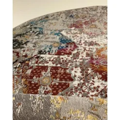 Muratap Picasso Feraghan Vintage Rond Vloerkleed Multi / Beige Laagpolig - 200 CM ROND New