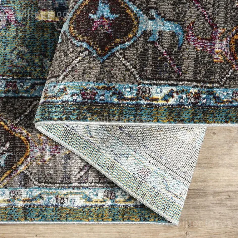 Muratap Picasso Pablo Vintage Rond Vloerkleed Groen / Multi Laagpolig - 200 CM ROND Hot