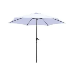 PimXL Luxe 6-ribs Parasol - Ø300cm - Wit Outlet