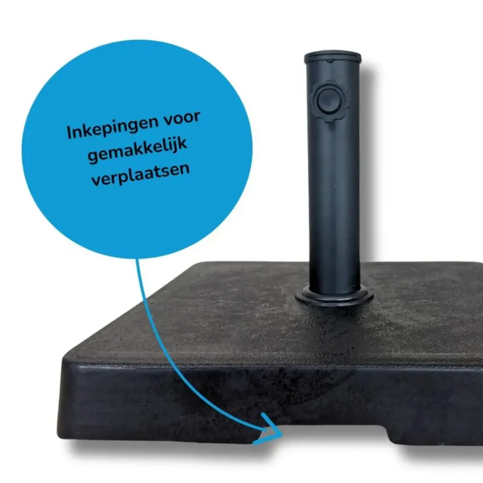 Pimxl Parasolvoet vierkant - 43x43 cm - 16kg Hot