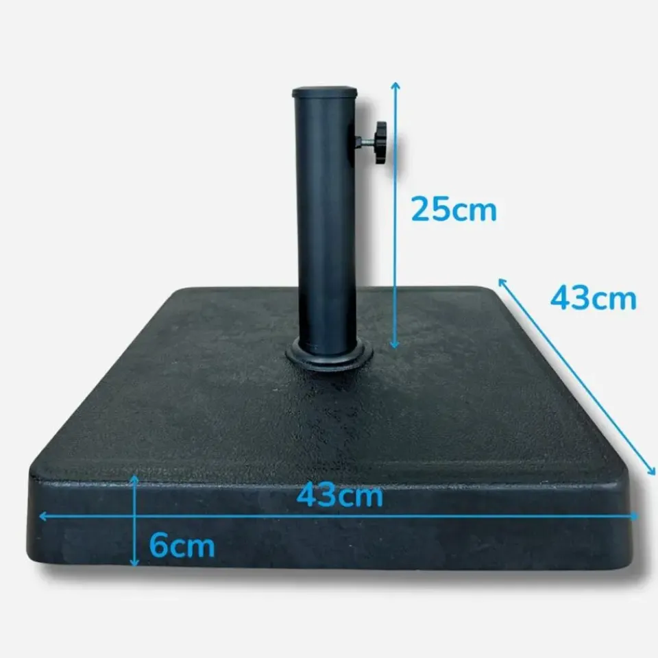 Pimxl Parasolvoet vierkant - 43x43 cm - 16kg Hot
