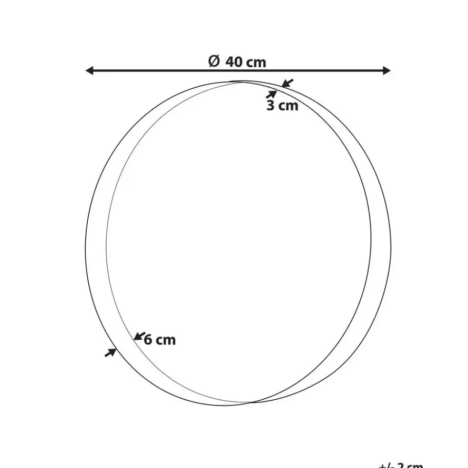 Beliani PINEY - Wandspiegel - Koper - Metaal Best