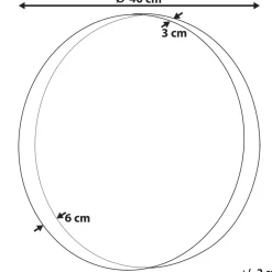 Beliani PINEY - Wandspiegel - Koper - Metaal Best