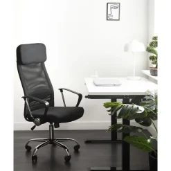 Beliani PIONEER II - Bureaustoel - Zwart - Polyester New