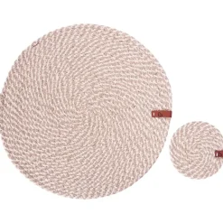 Leen Bakker PIPTURUS - Set van 12 placemats en onderzetters - Natuurlijk - Jute Clearance