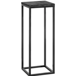 Leen Bakker Plantentafel Gijs - zwart - 79x30x30 cm Clearance